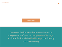 Tablet Screenshot of campingfloridakeys.com